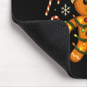 Oh Snap Funny Gingerbread Football Christmas Light Muismat (Hoek)