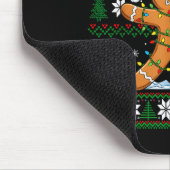 Oh Snap Funny Gingerbread Man Football Christmas P Muismat (Hoek)