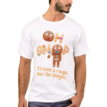 Oh Snap Funny Gingerbrood Man Kerstt-shirt