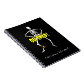 Oh Snap, Funny Skeleton Halloween Notitieboek (Rechterzijde)