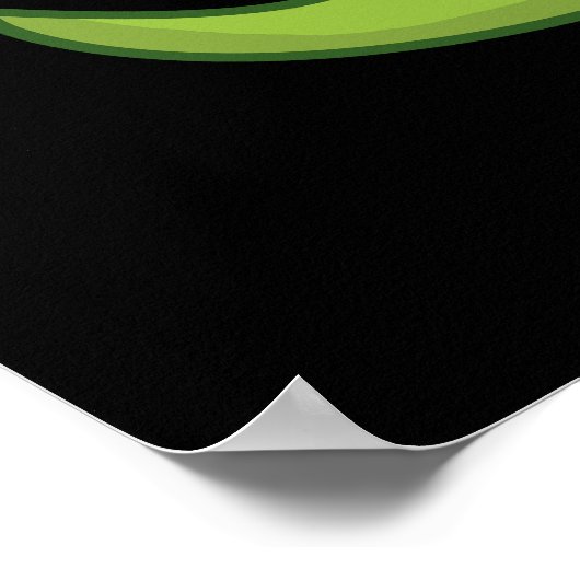 Oh Snap Funny Snapping Crocodile Pun Dark BG Poster (Hoek)