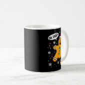 Oh Snap Gebruid Mannetje Kerstmis Kerstmis Koekjes Koffiemok (Voorkant rechts)