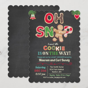 Oh Snap Gemberkoek Koekje Baby Shower Uitnodiging