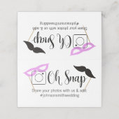 OH SNAP Gevouwen tabelkaartfotocabine Plaatskaartje (Buitenkant ongevouwen)