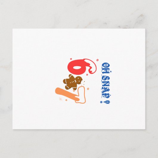 Oh Snap Gingerbread 67 Briefkaart (Voorkant)