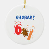 Oh Snap Gingerbread 67 Keramisch Ornament (Voorkant)