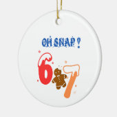 Oh Snap Gingerbread 67 Keramisch Ornament (Links)