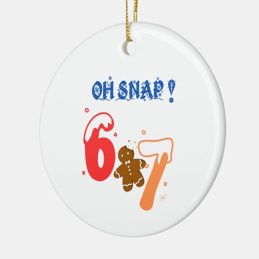 Oh Snap Gingerbread 67 Keramisch Ornament (Links)
