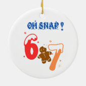 Oh Snap Gingerbread 67 Keramisch Ornament (Achterkant)
