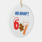 Oh Snap Gingerbread 67 Keramisch Ornament (Rechts)