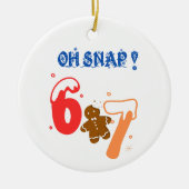 Oh Snap Gingerbread 67 Keramisch Ornament (Voorkant)