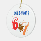 Oh Snap Gingerbread 67 Keramisch Ornament (Links)