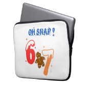 Oh Snap Gingerbread 67 Laptop Sleeve (Voorkant Links)