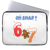 Oh Snap Gingerbread 67 Laptop Sleeve (Voorkant)