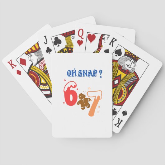 Oh Snap Gingerbread 67 Pokerkaarten (Achterkant)