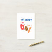Oh Snap Gingerbread 67 Post-it® Notes (Op bureau)