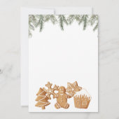 Oh Snap Gingerbread Baby shower Kaart (Achterkant)