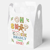 Oh Snap! Gingerbread Cookie Any Age Birthday Bedankdoosjes (Geopend)