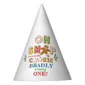 Oh Snap! Gingerbread Cookie Any Age Birthday Feesthoedjes (Voorkant)