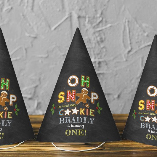 Oh Snap! Gingerbread Cookie Any Age Birthday Feesthoedjes