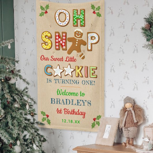 Oh Snap! Gingerbread Cookie Any Age Birthday Spandoek