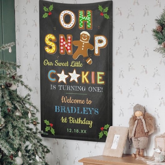 Oh Snap! Gingerbread Cookie Any Age Birthday Spandoek