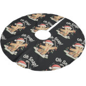 Oh Snap Gingerbread Golf Golfer Golfing Christmas Kerstboom Rok (Gekanteld)