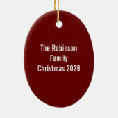 Oh Snap Gingerbread Man Cookie Christmas Ornament (Achterkant)