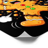 Oh Snap Gingerbread Man Cookies I Snap Under Press Poster (Hoek)