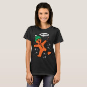 Oh Snap Gingerbread Man Funny Christmas Xmas Men W T-shirt (Voorkant volledig)
