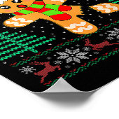 Oh Snap Gingerbread Man Merry Christmas Pajam Poster (Hoek)