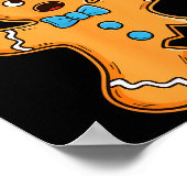 Oh Snap Gingerbread Man Shirt Adult Kids Men Women Poster (Hoek)