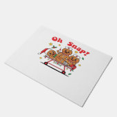 Oh Snap Gingerbread School Nurse Christmas Classic Deurmat (Schuin)