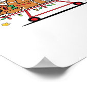 Oh Snap Gingerbread School Nurse Christmas Classic Poster (Hoek)