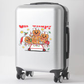 Oh Snap Gingerbread School Nurse Christmas Classic Sticker (Koffer)