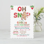 Oh Snap Gingerbrood Cookie Baby shower Kaart (Staand voorkant)
