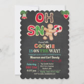 Oh Snap Gingerbrood Cookie Baby shower Kaart (Voorkant)