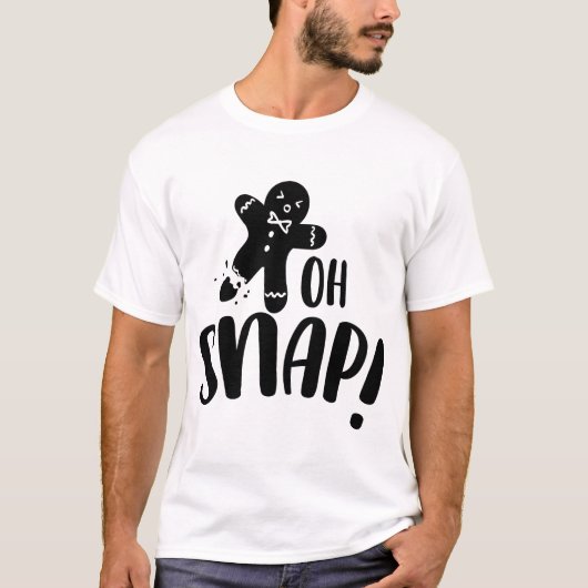 Oh Snap Gingerbrood Cookie T-shirt (Voorkant)
