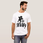Oh Snap Gingerbrood Cookie T-shirt (Voorkant volledig)