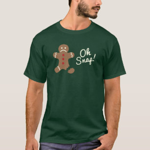Oh snap gingerbrood kerstman shirt