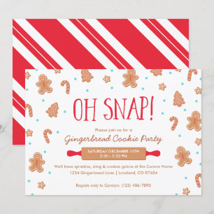"Oh Snap!" Gingerbrood Koekkerst Kaart