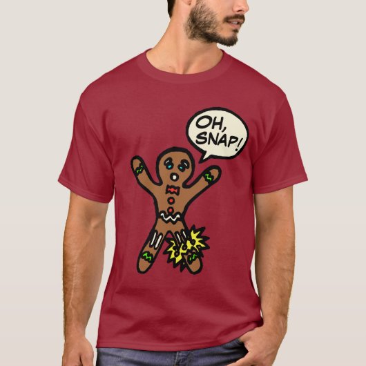Oh Snap Gingerbrood Man Cookie Shirt (Voorkant)