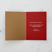 Oh Snap Gingerbrood Man Funny Kerstmis Feestdagen Kaart (Binnen)