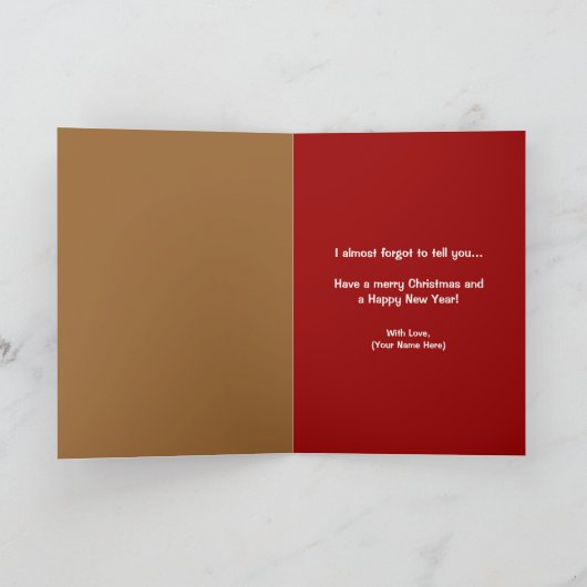 Oh Snap Gingerbrood Man Funny Kerstmis Feestdagen Kaart (Binnen)