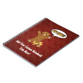 Oh Snap, Gingerbrood Man met Broken Leg Notitieboek (Linkerzijde)