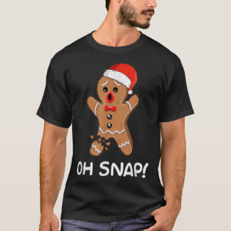 Oh Snap Gingerbrood Man met kerstShirt Gingerbre T-shirt