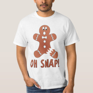 Oh Snap - Gingerbrood Man - Zeer grappig T-shirt