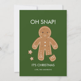 Oh Snap Gingerbrood Men Holiday Kaart
