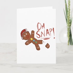 Oh Snap Gingerbrooman Feestdagen Kaart