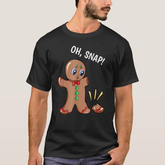 Oh Snap Gingerbrooman T-shirt (Voorkant)